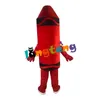 Костюм талисмана1074 красный цвет карандашных костюмов талисмана мультфильм фантажные платья наряды персонажей для отдыха