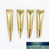 Bottiglie di imballaggio 15 g / ml Essenza cosmetica Soft Squeeze Tube Bright Gold Makeup Packaging Lozione ricaricabile Crema per gli occhi 50 pezzi