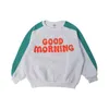 in stock Children's Sweatshirt Autumn/Winter Boys Color Cartoon Pattern Plus Fleece Warm Hooded Sweater 211110