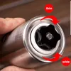 Gümüş Kahve Öğütücü Mini Paslanmaz Çelik El Manuel El Yapımı Fasulye Öğütücü Değirmen Mutfak Taşlama Yapma Araçları 220217