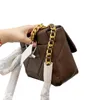 2022Luxury Designer 19 Coffee Brown Bags Classic Flap Jumbo Medium Fashion France Women Lambskin Leather Famous High Quality Str