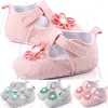First Walkers Toddler Neonate Princess Walk Sun Flower Scarpe in tessuto di cotone Fashion Solid Hook Loop Shallow