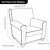 Pojedyncze wodoodporne opadające ramię Back Chair Coverlastic fotel Wingback Wing Sofa Pokrywa Odcinek Protector Slipcover 211207