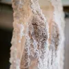 2021 Talla grande Árabe ASO EBI Lujoso encaje con cuentas vestidos de boda Sheer Cuello Sirena Mangas largas Sexy Vintage Vestidos de novia ZJ163