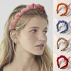 Frauen Bunte Mode Herbst Haar Hoops Einfarbig Gestrickte Wolle Stirnbänder Für Mädchen Koreanischen Stil Weiches Haar Zubehör