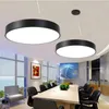 Rund LED-panel h￤ngslampor 18W 24W 36W AC85-265V Office Restaurang Pendant Lights
