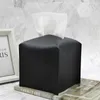 Tissue Boxes & Napkins 1PCS Box Cover Modern PU Leather Square Holder - Decorative Organizer For Bathroom Vanity Countertop