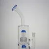 3 Color 12 Inches Glass Bong Straight Tube Hookahs with Double Tyre Percolator