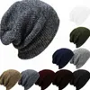 Män unisex ski slouch beanie hatt vinter varm skateboards boende löst kepsar ny y21111