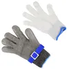 1PC Stainless steel grade 5 steel wire PE steel ring iron gloves Wearing Left Right Mountain Outdoors est 320 Z2