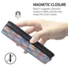 Kleurrijke Rhombus-telefoons Case voor iPhone 12 PRO MAX MINI 13XS X XR 7 8 Plus 6 6S Lederen Portemonnee Flip Kleurrijke Geschilderde Magnetische Covers