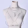 Chains Rhinestones Tassel Sexy Beach Wedding Accessories Women Bra Cross Bikini Within Hollow Out Body Chain Fine Chest Girl Gift2447