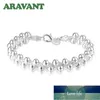 925 Silver Weave Beads Chain Bracelet For Women Wedding Fashion Jewelry Gifts Factory price expert design Quality Latest Style Original Status