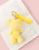 Cute Doll Diy Backpack Designer Keychain Mini Animal Toy Keyring Plush Fur Bag Charm Jewelry Accessories Best Gift for Her