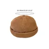 BeanieSkull Caps Retro Beanie Sailor Hat Docker Cap Corduroy Brimless With Adjustable Worker Decor Pros222402077235s