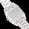 Par Titta på unisex klockor automatisk rörelse 40mm36mm silver romersk urtvätt Silver Square Wirstwatch