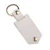 Leather aluminum alloy car DIY sublimation transfer photo sticker keychain key pendant gift customization