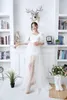 Maternity Dresses Wedding Dress Pregnant Women Pography V Neck Gowns With 3d Florals Bride