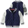 Höst barn outwear mode baseball skjorta jacka för pojkar baby bomber jacka barn designer kläder casaco infantil menino x1106