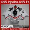 Honda CBR600F4i F4 I CBR600FS 01-03 Bodywork A6NO.23 CBR 600F4I 600 F4I FS CC 2001 2002 2003 CBR600 F4I 600CC 01 02 03 사출 금형 페어링 화이트 광택