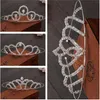 Epecket DHL Бесплатный корабль Принцесса Корона Bridal Tiara Свадебные фотостудии Горный Хрусталь Кристалл Корона Волос Волос Волос Волос Ювелирных Изделий Поголов