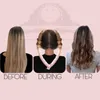 Clips de cheveux Barrettes Slik Satin Cureur sans chauffage Bandeau pour les femmes enroulé les filles de ruban curling