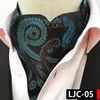 Bow Ties Linbaiway Mens Ascot Vintage Paisley Classic Wedding Business Formal Cravat Self Gentleman Polyester Neck Tie Custom LOGO Fier22