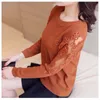 Women's Sweaters Women Spring Autumn Style Knitted Sweater Pullovers Lady Casual Solid Color O-Neck Tops ZZ1024