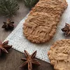 Christmas Rolling Pins Rock Snowflake Elk Houten Rolling Embossing Bakken Cookies Biscuit Fondant Cake Patroon Roller 35 * 5cm 211008