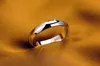 Yhamni 100% authentieke 925 Sterling zilveren ringen voor vrouwen mannen eenvoudig paar ring gladde trouwring voor geliefden cadeau244o