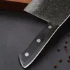 Tam Tang 7-inç Kasap Bıçağı Çok Amaçlı Çin Şef Bıçaklar Yüksek Karbon Paslanmaz Çelik Et Balta Perakende Kutusu Paketi Ile Ağır Bıçak