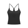 L97 Women Tank Tops Yoga Outfits Running Fitness Sports Shirts Sexiga träningspass Väst snabbt torrt andningsgym Topp U Shape Neck Slim 2548220