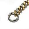 Cor dourada aço inoxidável Big Dog Collar Chain Cechlace Curb Supplia integrais 12-32 Chokers230y