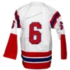 Nikivip Custom Retro Buffalo Bisons Hockey Jersey gestikt Witte size S-4XL Elke naam en nummer van topkwaliteit truien