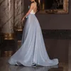 2022 Elegant formell Mermaid Prom Evening Dresses Wear Beads Luxury Side Split Women Formal Prom Evening Gowns Cocktail Party Dress