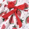 1-4Y zomer peuter kind baby meisjes furit print kleding set watermeloen bloem west shorts outfits chidlren kostuums 210515