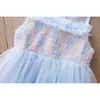 Toddler Girl Princess Dress Ball Gown För Baby Med Candy Bag Fashion Flower Party Birthday Gift 210508
