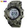 Mode män Sport Watch Luxury Skmei Klockor Stopwatch Countdown Digital Watch 50bar Vattentät Militär Watch Clock för Mens X0524