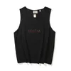 Men's T-Shirts New Designer Men Stylist T-Shirts Men Summer Print Letters Loose Hip Hop Trend Tank Top Luxury Casual Wear