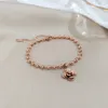 Charm Letter Zircon Bracelet Rose Gold Fashion Temperament Korean Style Simple Luxury Niche