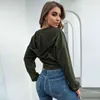 Sexy Mode Herbstkleidung für Frauen Hoodies Sweatshirt Jacke Reißverschluss Langarm V-Ausschnitt Streetwear Ladies Club Kapuze-Tops 210517