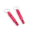 500 stks / partij PET HOND TRAINING Fluitje Sleutelhanger Aluminium Dog-Whistle met opbergdoos 77 * 12mm SN5993