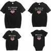 Family Matching Clothes Tshirt Mother Daughter Baby Boy Kid Girls Father Son Short Sleeve Valentine Love Me T-shirt Top 210417