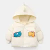 Winter Thicken Baby Kids Jackets For Girls Coats Cartoon Dinosaur Toddler Boys Fur Hooded Coats Girls Outerwear Children Coats H0909