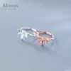 Lovely Mini Animal Little Bee Finger Ring for Women Fashion 925 Sterling Silver Insect Fine Jewelry 210707