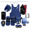 Ensemble complet d'équipement de protection Sanda, pour adultes et enfants, Club d'arts martiaux, équipement d'entraînement de boxe, costume de Combat réel, coudières et genouillères