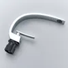 Basin Sink Faucet Enkel handvat Koud en Hot Mixer Taps Mooie Curve Design