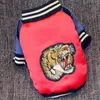Pet Dog Clothes for Small Medium Dogs,Winter Warmth Padded Tiger Head Print Two-leg Cotton Coat,Teddy Chihuahua Puppy Costume