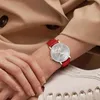 Lobinni 2021 Luxus Mode Dame Automatische mechanische Uhren Echtes Lederband Wasserdichte Uhr Montre Femme