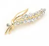 Pins sieraden sieradenfashion dames broche pins blad luxe strass bouquet broches creatieve dames kleding aessories drop levering